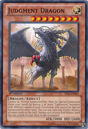 Yu-Gi-Oh! - Judgment Dragon (SDLI-EN004) - Structure Deck: Realm of Light - 1st Edition - Common