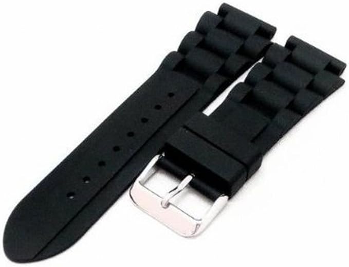 Amazon スポーツ アウトドアに 水 汗 汚れに強いシリコンラバーストラップ 腕時計 ベルト 黒 22mm Ag Logistics 時計バンド 腕時計 通販