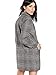 SheIn Women's Lapel Collar Coat Long Sleeve Plaid Blazer Outerwear Grey Large