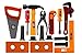 Deluxe Workshop Construction Tool Box Pretend Kids Play Set Toy