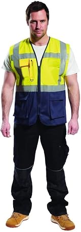 Portwest Warsaw Executive Vest Two-Tone CE EN ISO 20471 7 Pockets view 3
