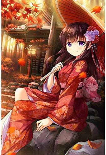 Amazon Co Jp 刺繡モザイク日本のアニメの女の子5dクロスステッチダイヤモンド絵画漫画diyステッカー装飾画ギフト50x63cm ホーム キッチン