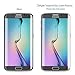 S6 Edge Plus Screen Protector,Dokpav Ultra Slim Samsung Galaxy S6 Edge Plus Tempered Glass Full Screen Protector, Protective Film Anti-scratch Anti-fingerprint - Gold
