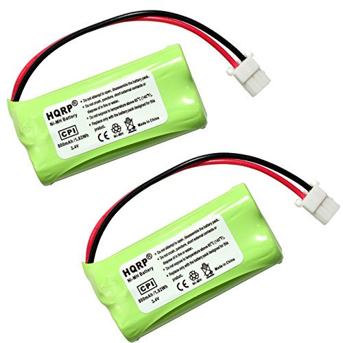 HQRP Phone Battery 2-Pack for ATT Lucent EL52201 EL52251 EL52301 EL52351 EL52401 EL52110 EL52200 EL52210 EL52250 EL52300 EL52350 Cordless Telephone + Coaster