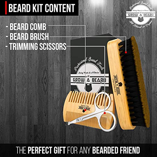 4 Beard+Brush+Comb+Set+Care