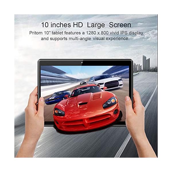 PRITOM 10 inch Android Tablet Android 10.0 OS Tablet, 2GB RAM, 32GB ROM, Expand to 512GB, Quad Core Processor, HD IPS…