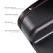 MOPANXI Car Seat Pockets PU Leather Car Console Side Organizer Seat Gap Filler Catch Caddy with Non -Slip Mat 9.2x6.5x2.1 inch Black (2 Pack)