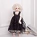 Jili Online Trendy Princes Lace Dress Skirt Outfit for 1/3 1/4 BJD SD LUTS Dollfie Black