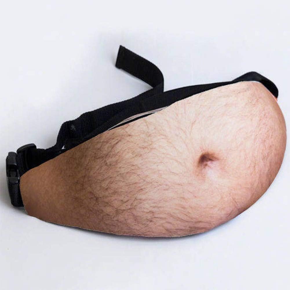 Enwepoeo Dad Bag Zipper Waist Bag, Men's Funny Waist Bag, Anti Use for Running, Hiking, Mountain Climbing, Jogging,A