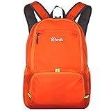 Favofit 35L Packable Lightweight Daypack - Backpack for Camping Hiking Cycling Travel and Daily Usage (Orange)