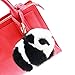 KUMEED Panda Fur Pompom Rex Panda Fuzzy Panda Keychain Bag Pendant for Women