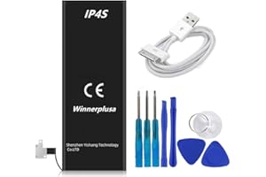 Winnerplusa Battery for iPhone 4s with USB Cable
