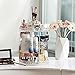 Rotating Makeup Organizer, 360 Degree Spining 8 Adjustable Layers Large Capacity Cosmetic Organizer, Transparent Make Up Organizers and Storage for Vanity Countertop or Bedroom Dresser