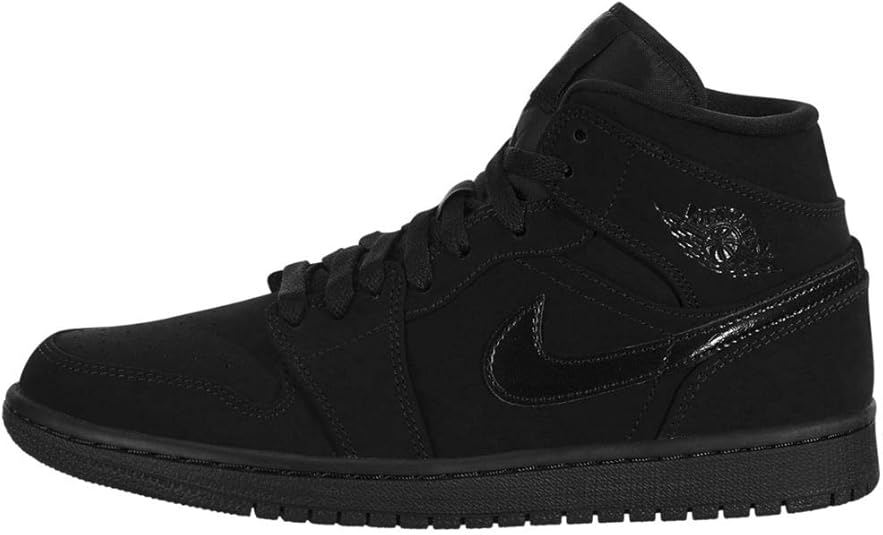 Amazon.com: Jordan Air 1 Mid Black: Shoes