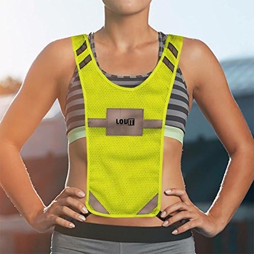 Lovit Scientific Reflective Vest - Safety Vest for Running, Cycling, Walking Your Dog, Yardwork & More - Lightweight, Comfortable - Ideal for Women & Men (One Size Fits Most)