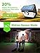 Mpow Solar Lights Outdoor, Bright 20 LED Motion Activated Lights with Wide Angle Lighting, IP65 Waterproof Wireless Security Lights for Garage Front Door Garden Pathway - 4 Pack (Auto On/Off)
