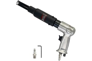 YuYBrightmi Air Needle Scaler Rust Weld Slag Removal Tool 19-Pin Air Needle Scaler High-Performance Pneumatic Tool for Rust, 