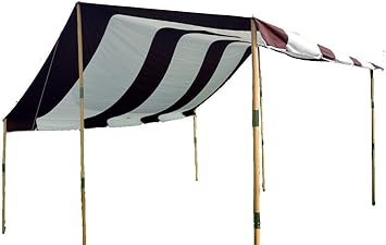 Amazon Co Jp Roost Outdoors Valance Tc Tarp Type2 400x400 ポリコットンタープ Dark Brown 3 6人用 垂れ幕 ポリコットンタープ 4m X 4m スクエア レクタ スポーツ アウトドア