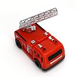 Magic Inductive Car Mini Inductive Truck Follow Black Line with Screwdriver (Red Fire Truck)