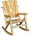 Leigh Country Aspen Single Rocker with Pine Tree Cutout