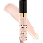 Milani Conceal + Perfect Longwear Concealer Full Coverage Infused with Hyaluronic Acid & Vitamin E, Cover Dark Circles, Blemishes & Skin Imperfections for Long-Lasting Wear - Ivory Rose