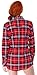 Simplicity Women's Classic Roll Up Sleeve Plaid Flannel Button Down Shirt