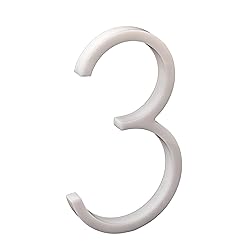 Nanlyiau 5in Modern White Acrylic Door Numbers