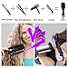 FUNFLOWERS Hot Air Brush, Hair Dryer Brush Styler, One Step Salon Volumizer Brush 4 in 1 Straightener Curl Air Hair Brush with Comb Ceramic Negative Ion Electric Styling Blow Dryer Brush (Purple)thumb 1