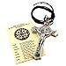 Vatican Imports St. Benedict Crucifix with Cord and Booklet (Silver-Tone)