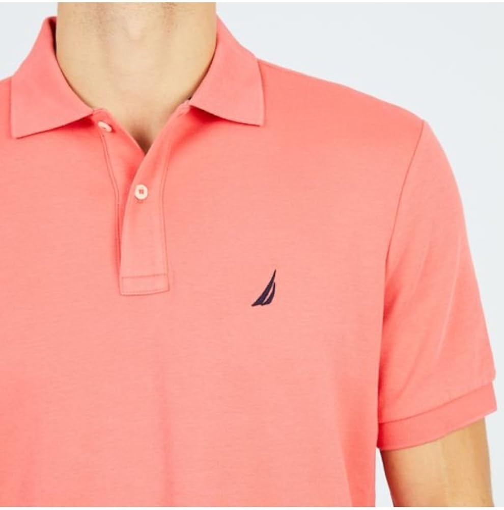 Nautica Men's Classic Fit Short Sleeve Solid Soft Cotton Polo Shirt at  Men’s Clothing store