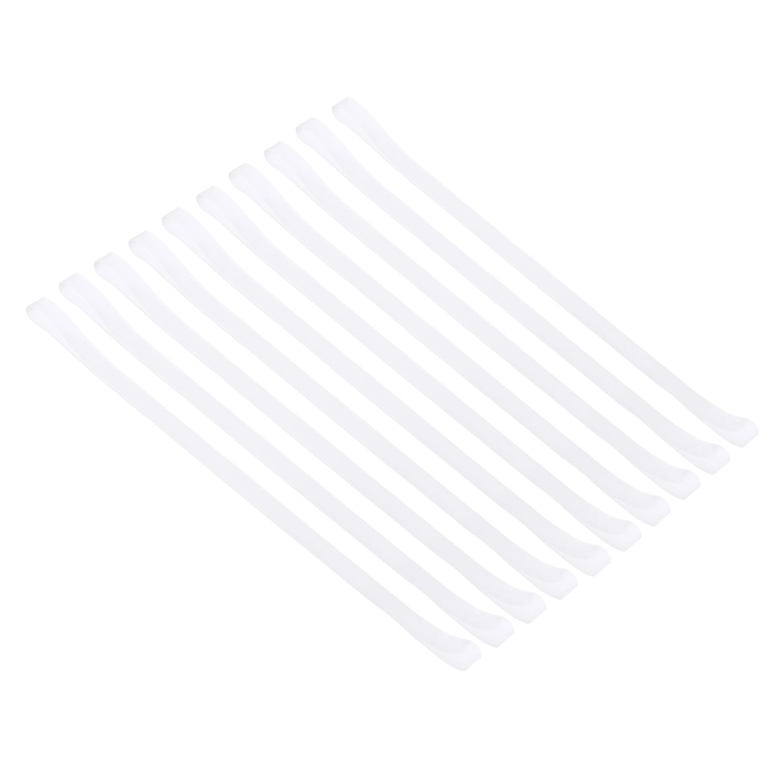 PATIKIL Towel Bands, 10 Pack Elastic Towel Clips Cruise Essentials Windproof Silicone Beach Towel Straps for Beach Pool Cruise Chairs, White