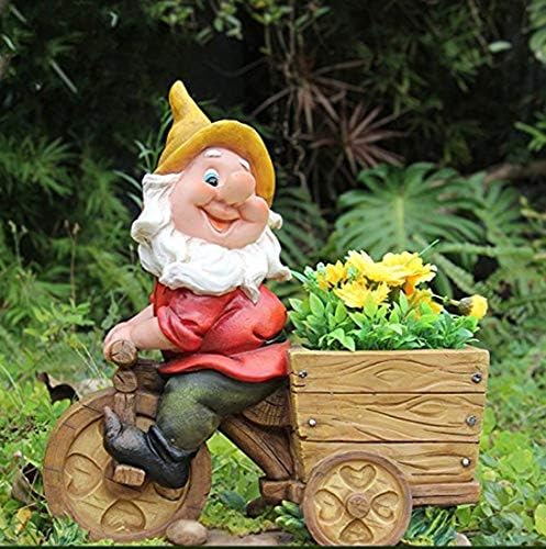 Diseño enano con cabeza de flor NF 15156-2 Bicicleta XL 36 cm Alto ...