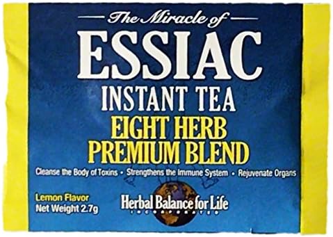 Essiac Instant Tea, Empty Packet Into Cup, Add Hot Water and Enjoy, 2.7 g Packets, 60 Packets per bag, No Special Storage, Totally Portable Great for Travel, 30 Day Supply