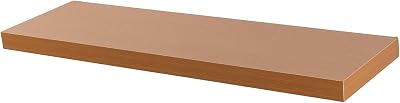Harbour Housewares 100cm Floating Wall Shelf Brown Concealed Bracket
