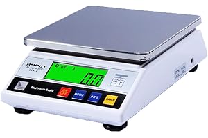 RESHY High Precision 7.5kg x 0.1g Lab Scale Digital Kitchen Scale Large Food Gram Scale Industrial Counting Scale Jewery Scientific Scale,for Laboratory,Cooking, Baking, Weight Loss,CE Certified