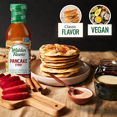 Walden Farms Pancake Syrup 12 oz. (Pack of 2) Sweet Syrup Near Zero