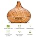 Essential Oil Diffuser - Wood Grain, Ultrasonic Air Purifier or Vaporizer with Timer and 7 LED lights - Cool Mist Humidifier (10,14oz) with Free Essential Oil by NATURE'S WHISPER