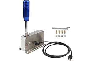 MagiDeal USB Sequential Shifter Gear Shifter Plug and Play for G27 G29 G923 G920 Tmx Game Accessories, Handbrake Gearshift, B