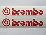 2 Brembo Brakes Die Cut Decals by SBD DECALS