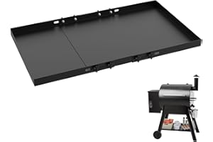 BBQ-PLUS Adjustable Grill Storage Shelf for Traeger Pro Series 22 and 575 Pellet Grills Accessories,Metal Bottom Shelf for Traeger Ironwood 650 to Add More Storage Space