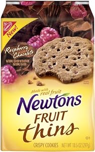 Image of Newtons Fruit Thins, (Raspberry-Chocolate, 10.5-Ounce, 4-Pack)