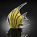 SPI Home Art Glass Yellow Angel Fish