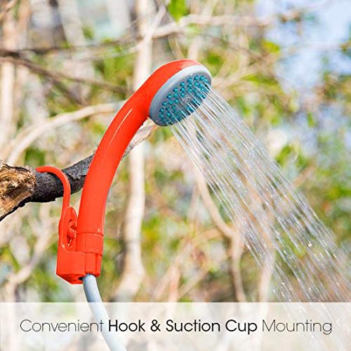 Pure Clean Upgraded 2017 Portable Camping Shower Battery Powered Outdoors, Pet Cleaning