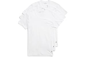 POLO RALPH LAUREN Mens Classic Fit Cotton V-Neck Undershirt 3-Pack