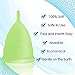 Blossom Menstrual Cup, Say No to Tampons | Get Blossom Cups for Menstrual Days| Period Cup, Reusable Menstrual Cup, Silicone Cup (Large Menstrual Cup, Green)