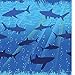 Creative Converting Shark Splash Tableware Party Bundle 16: Plates, Napkins, Cups, Tablecover Cutlery