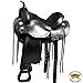 HILASON 17″ Treeless Western Pleasure Trail Riding Horse Saddle Tan/Black/Brownthumb 1