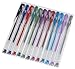 GelPenz 48-Count Gel Pens in Clear Plastic Case for Adult Coloring Books, 48 Unique Colors