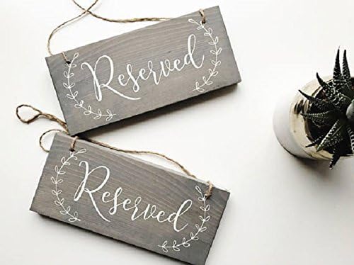Reserved Signs, Reserved Chair Signs, Wedding Chair Signs, Small Wedding Sign, Rustic Wedding, Bridal Shower, Reserved Seating