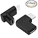 AFUNTA 90 Degree USB C Type C Male to Female Adapter, Right & Left and Upward & Downward Angled 90 Degree USB-C USB 3.1 Type-C Male to Female Extension Adapter for Laptop & Tablet & Mobile Phone